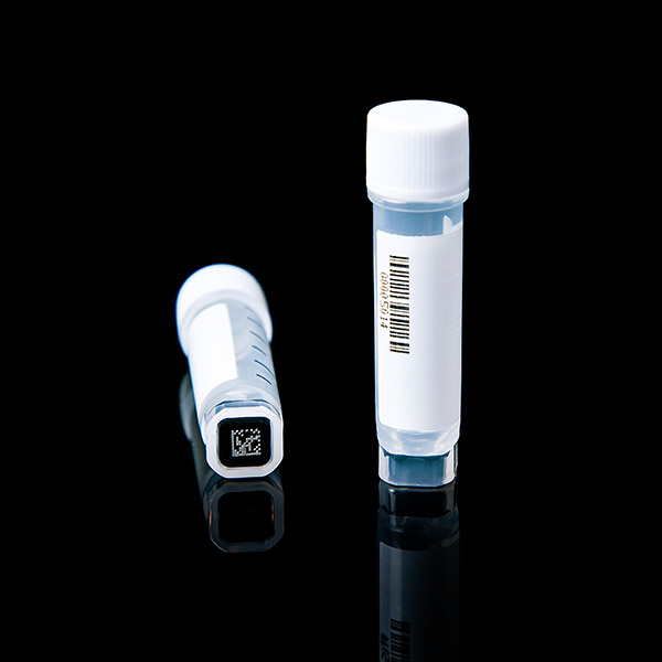 2D Cryogenic Vials 1.5ml Extorsion White